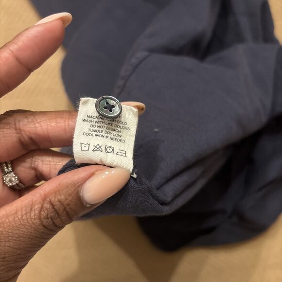 Buck Mason Shirt Mens Medium Blue Classic Fit Short Sleeve Collared Button Down - Picture 9 of 9